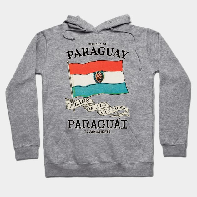 Vintage Flag of Paraguay Hoodie by KewaleeTee